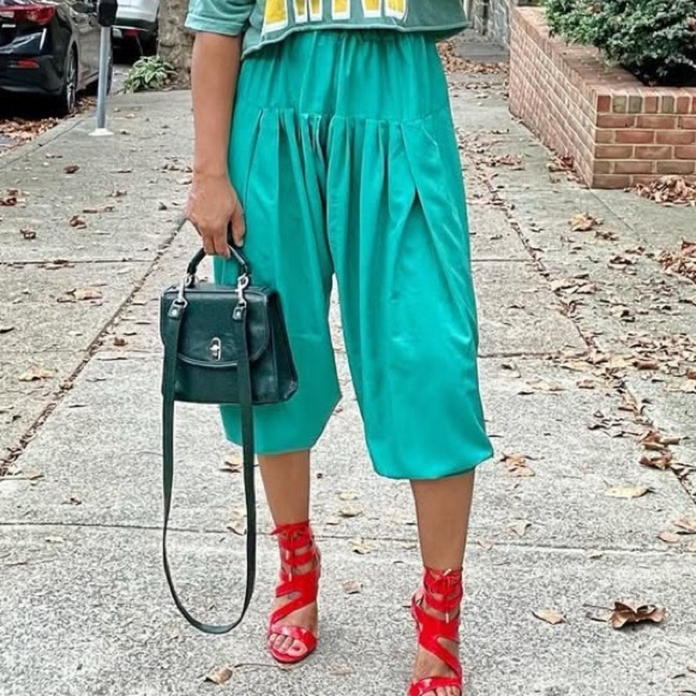 Green Harem Pants